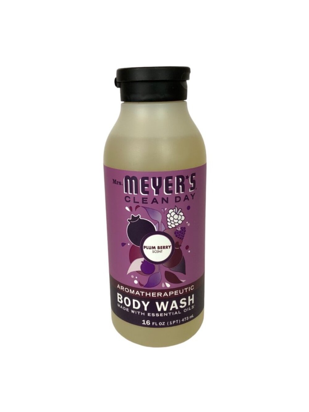 Mrs. Meyers Clean Day Plum Berry Aromatherapeutic Body Wash 16 Fl Oz